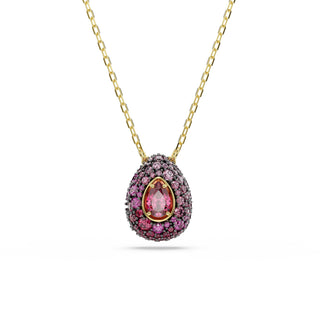 Sublima set, Set (2), Pear cut, Red, 18K gold finish