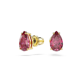 Sublima set, Set (2), Pear cut, Red, 18K gold finish