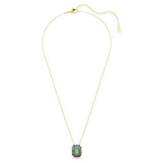 Sublima pendant, Octagon cut, Green, 18K gold finish