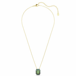 Sublima pendant, Octagon cut, Green, 18K gold finish
