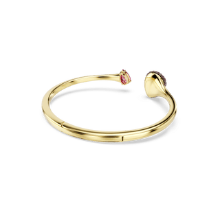 Sublima bangle, Pear cut, Red, 18K gold finish