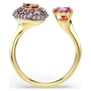 Sublima cocktail ring, Pear cut, Red, 18K gold finish