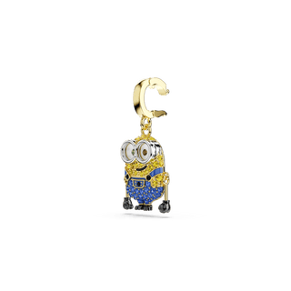 Minions Bob charm, Pavé, Multicolored, 18K gold finish