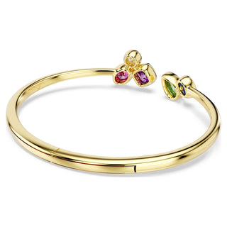 Imber bangle, Mixed cuts, Multicolored, 18K gold finish