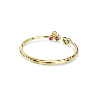 Imber bangle, Mixed cuts, Multicolored, 18K gold finish