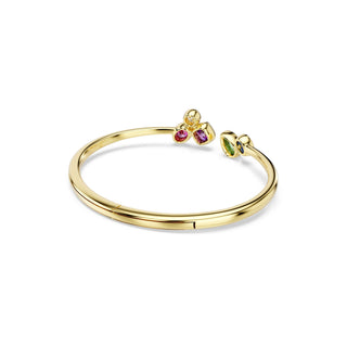Imber bangle, Mixed cuts, Multicolored, 18K gold finish