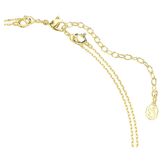 Imber layered necklace, Mixed cuts, Multicolored, 18K gold finish