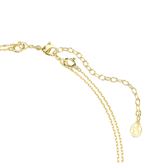 Imber layered necklace, Mixed cuts, Multicolored, 18K gold finish