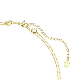 Imber layered necklace, Mixed cuts, Multicolored, 18K gold finish