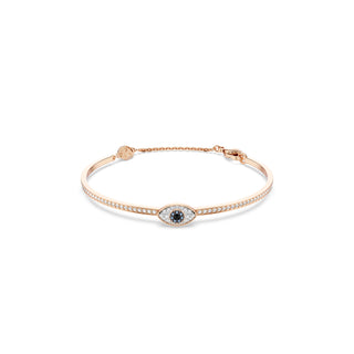 Symbolica bangle, Eye, Multicolored, Rose gold-tone plated