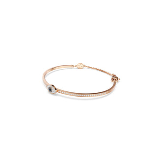 Symbolica bangle, Eye, Multicolored, Rose gold-tone plated