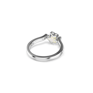 Chroma ring, Mixed cuts, Star, White, Rhodium plated