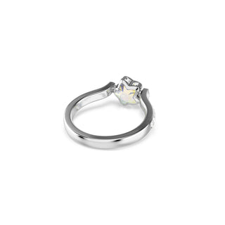 Chroma ring, Mixed cuts, Star, White, Rhodium plated