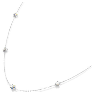Chroma strandage, Star, White, Rhodium plated