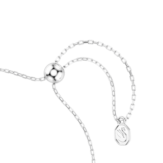 Chroma bracelet, Star, White, Rhodium plated