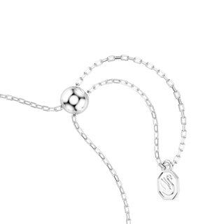 Chroma bracelet, Star, White, Rhodium plated