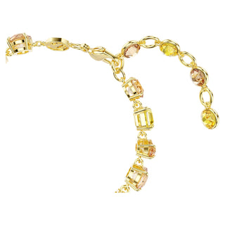 Gema bracelet, Mixed cuts, Yellow, 18K gold finish