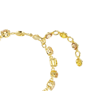 Gema bracelet, Mixed cuts, Yellow, 18K gold finish
