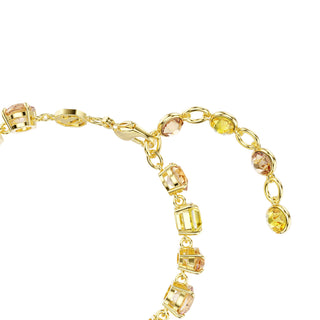 Gema bracelet, Mixed cuts, Yellow, 18K gold finish