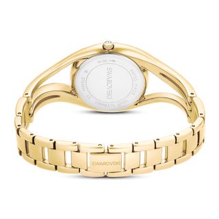 Hyperbola bangle watch, Swiss Made, Metal bracelet, Gold tone, Gold-tone finish