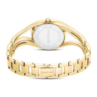 Hyperbola bangle watch, Swiss Made, Metal bracelet, Gold tone, Gold-tone finish