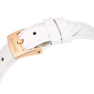 Matrix tennis chrono watch, Swiss Made, Leather strap, Rose gold tone, Rose gold-tone finish