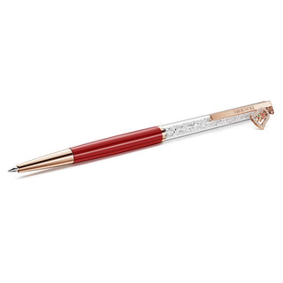 Crystalline ballpoint pen, Bell, Red lacquered, Rose gold-tone plated