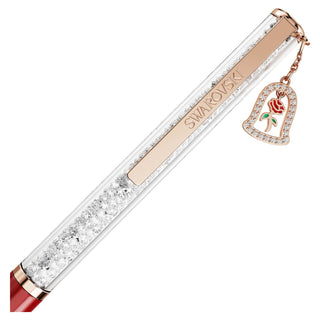 Crystalline ballpoint pen, Bell, Red lacquered, Rose gold-tone plated