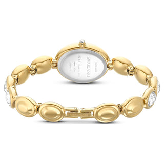 Imber oval watch, Swiss Made, Metal bracelet, Gold tone, Gold-tone finish