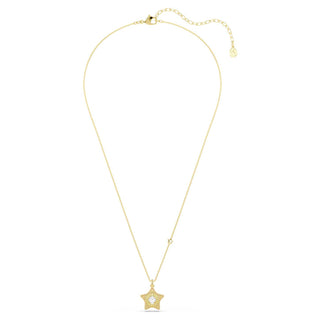 Sublima pendant, Round cut, Star, Multicolored, 18K gold finish