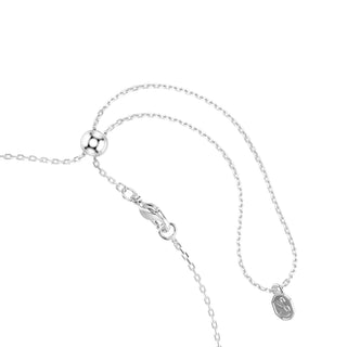 Mesmera choker, Marquise cut, White, Rhodium plated