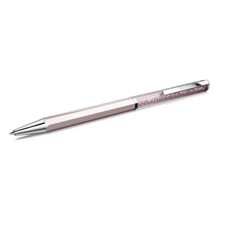 Crystalline ballpoint pen, Pink lacquered, Chrome plated