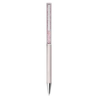 Crystalline ballpoint pen, Pink lacquered, Chrome plated