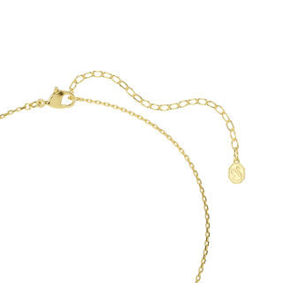 Chroma pendant, Pear cut, Blue, 18K gold finish