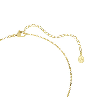 Chroma pendant, Pear cut, Blue, 18K gold finish