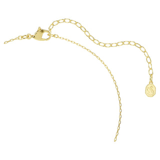 Magic pendant, Mixed cuts, Snowflake, White, 18K gold finish