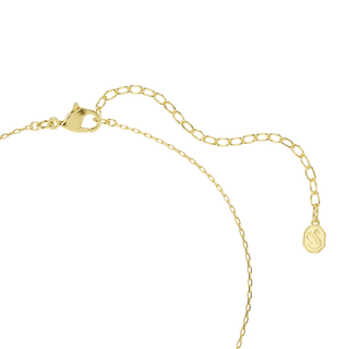 Magic pendant, Mixed cuts, Snowflake, White, 18K gold finish