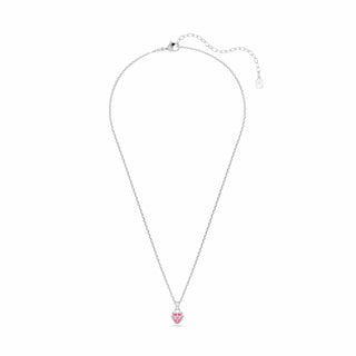 Chroma pendant, Mixed cuts, Pink, Rhodium plated