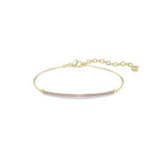 Only bracelet, Round cut, Purple, 18K gold finish