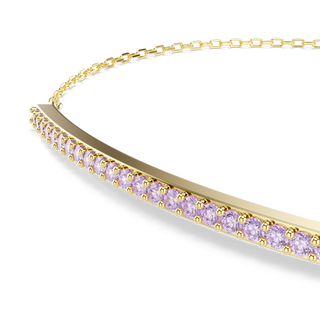 Only bracelet, Round cut, Purple, 18K gold finish