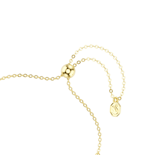 Imber bracelet, Round cut, Blue, 18K gold finish
