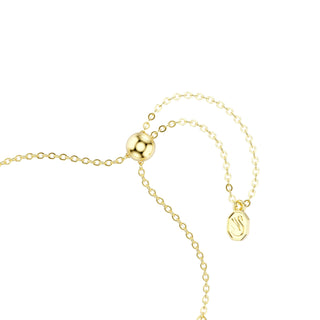 Imber bracelet, Round cut, Blue, 18K gold finish
