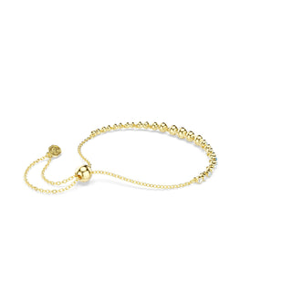 Imber bracelet, Round cut, Blue, 18K gold finish
