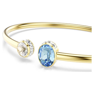 Chroma bangle, Mixed cuts, Multicolored, 18K gold finish