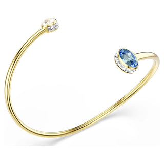 Chroma bangle, Mixed cuts, Multicolored, 18K gold finish