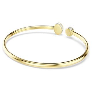 Chroma bangle, Mixed cuts, Multicolored, 18K gold finish