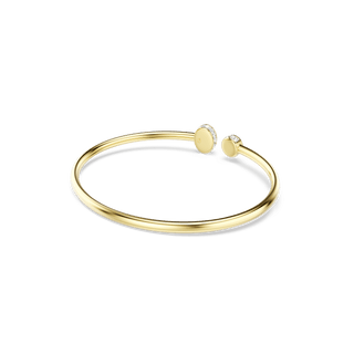 Chroma bangle, Mixed cuts, Multicolored, 18K gold finish