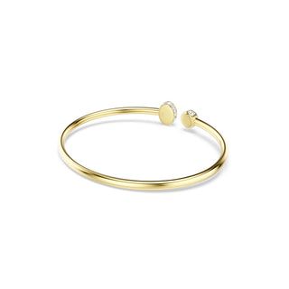 Chroma bangle, Mixed cuts, Multicolored, 18K gold finish