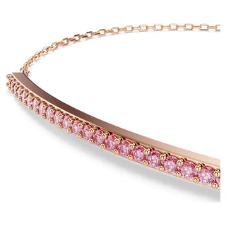 Only bracelet, Round cut, Pink, 18K rose gold finish