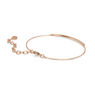 Only bracelet, Round cut, Pink, 18K rose gold finish